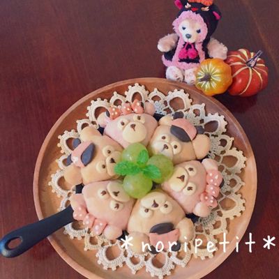 ハロウィンダッフィーのちぎりパン♡ by noripetit 【クックパッド