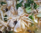 フライパンで簡単♫豚バラ辛味噌鍋作り方4写真