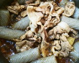 伊勢うどんつゆで、豚コマ、大根の煮物作り方2写真