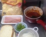 簡単食パンピザ【パイ生地なしでできる！】作り方1写真