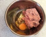 鶏挽肉の巾着煮作り方1写真