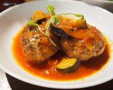 トマトジュースで作る煮込みハンバーグ♪作り方10写真