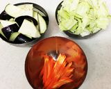 野菜の味噌炒め作り方1写真