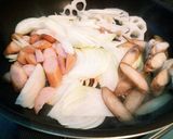 ダシダとごま油でがっつり根菜カルボナーラ作り方1写真