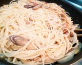 ダシダとごま油でがっつり根菜カルボナーラ作り方6写真