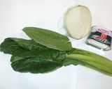 コンビーフと小松菜の炒飯♪簡単作り方1写真
