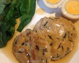 あごだしあんかけ豆腐のつくねバーグ作り方4写真