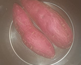 わさびマヨネーズ☆さつまいもと大豆サラダ作り方1写真