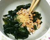 ダシダでわかめ納豆汁作り方2写真