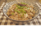 簡単！ひき肉ときのこの中華風あんかけ丼作り方11写真