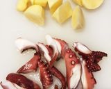 タコとじゃがいもの柔らか煮作り方1写真