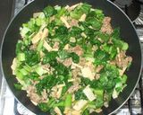 豚肉小松菜のチンジャオロース風簡単炒め物作り方13写真