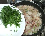 コンビーフと小松菜の炒飯♪簡単作り方7写真