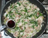 コンビーフと小松菜の炒飯♪簡単作り方8写真