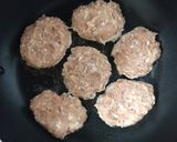 簡単10分!時短!梅しそつくねハンバーグ作り方2写真