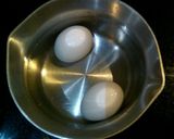 半熟卵のまろやかポテトサラダ。作り方1写真