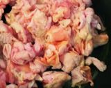 鶏皮のにんにく醤油炒め作り方1写真