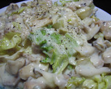 我が家のレシピ！鶏ときのこのクリーム煮♡作り方5写真