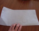 30秒で丸型底用の敷紙の出来上がり!作り方1写真