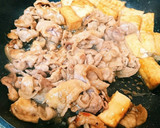 簡単☆豚肉と厚揚げの甘辛焼き作り方3写真