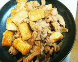 簡単☆豚肉と厚揚げの甘辛焼き作り方4写真