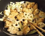 焼き蓮根とがんものホットサラダ作り方1写真