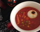 ホラーハロウィン！「目玉トマトスープ」作り方10写真