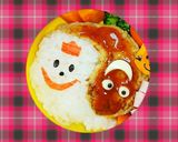 キャラ弁やパティー に渦巻きおばけちゃん作り方1写真
