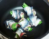 秋刀魚の大葉チーズ巻き作り方4写真
