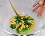 しろ菜と油揚げの酢みそ和え作り方5写真