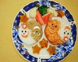 キャラ弁やパティー に渦巻きおばけちゃん作り方9写真