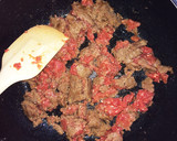 とろろをのっけて焼いた肉みそ春菊のドリア作り方2写真