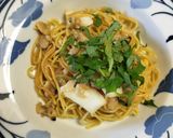 シーフードミックス和風バター醤油焼きそば作り方6写真