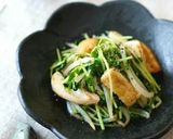 豆苗のポン酢炒め作り方4写真