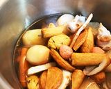圧力鍋で時短!牛すじ肉がホロホロおでん作り方9写真