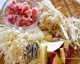 切り干し大根の食べるごま味噌豆乳スープ鍋作り方1写真