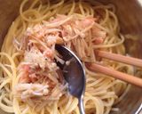 エノキと明太子の旨みシンプルバターパスタ作り方2写真