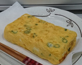 刻み小ネギ入り白だし味の卵焼き作り方10写真
