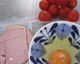 ハムトマエッグの炒め物作り方1写真