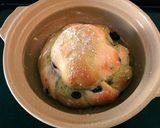 土鍋でこんがりモチモチ！抹茶と甘納豆パン作り方9写真
