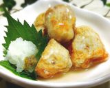 ◆あんに絡めて♪里芋のホクホク揚げ出し◆作り方5写真