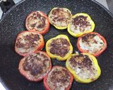 エスニックなパプリカの肉詰め作り方13写真