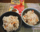 おひとりさまのスープの素で炊き込みご飯作り方7写真