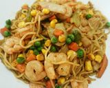 野菜と海老のダシダ焼きそば作り方4写真