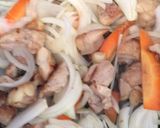 簡単節約鶏肉入りカレーうどん作り方3写真