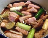 ほっくり〜 栗と豚バラ肉の煮物作り方2写真