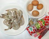 エビチリ卵♪簡単手作りケチャップで作り方1写真