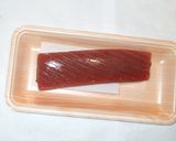 まぐろ刺身の湯引き♪刺身のアレンジ酢味噌作り方1写真