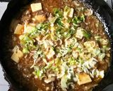 芳香豊かな舞茸入り薬膳麻婆豆腐作り方7写真