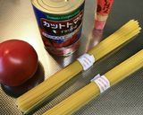 簡単速攻トマトパスタ作り方1写真